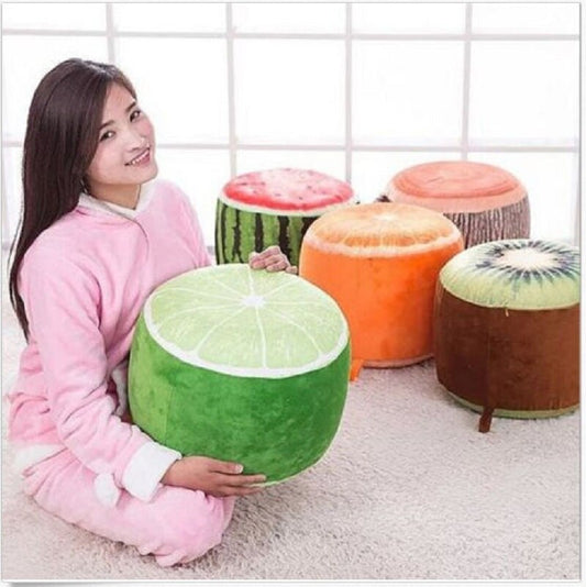 Cartoon fruit inflatable stool